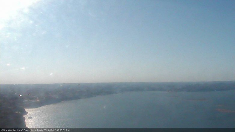 Lake Travis webcam, December 2, 2020 2:00 PM CT