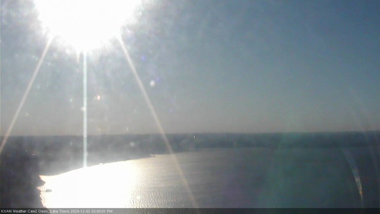 Lake Travis webcam, December 2, 2020 3:00 PM CT