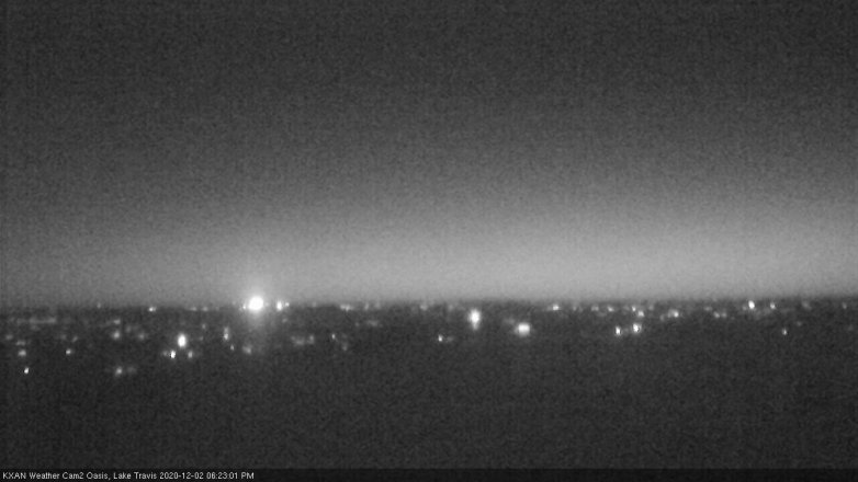 Lake Travis webcam, December 2, 2020 6:25 PM CT