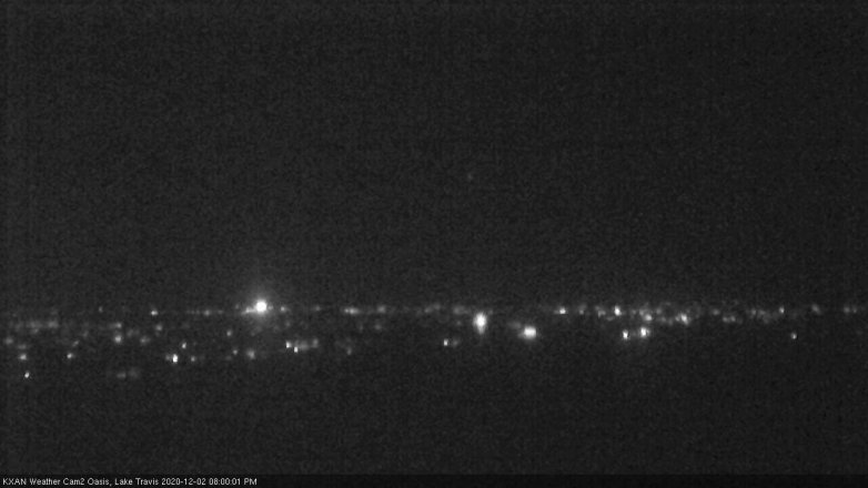 Lake Travis webcam, December 2, 2020 8:00 PM CT