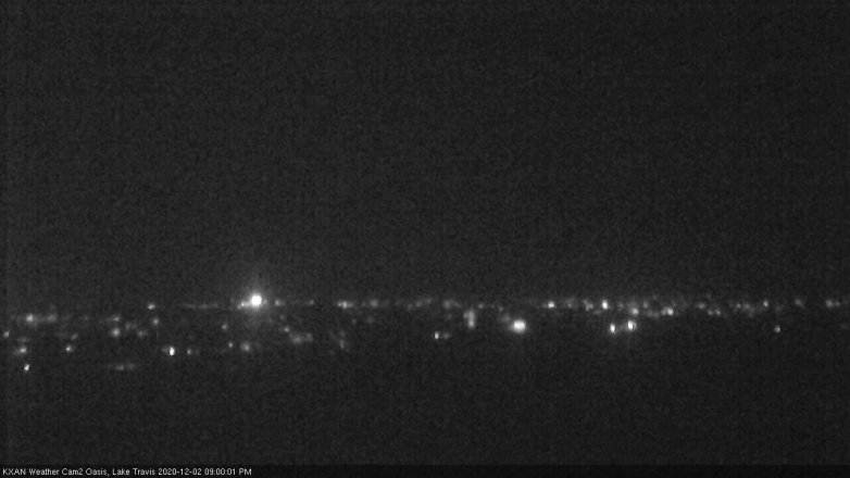 Lake Travis webcam, December 2, 2020 9:00 PM CT