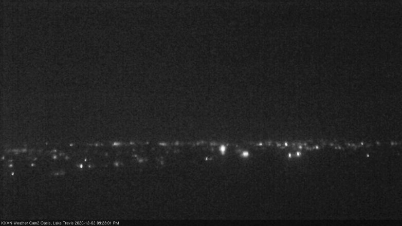 Lake Travis webcam, December 2, 2020 9:25 PM CT