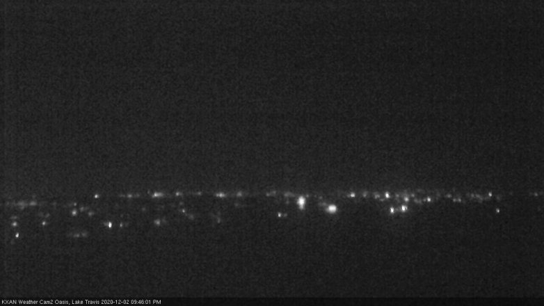 Lake Travis webcam, December 2, 2020 9:45 PM CT