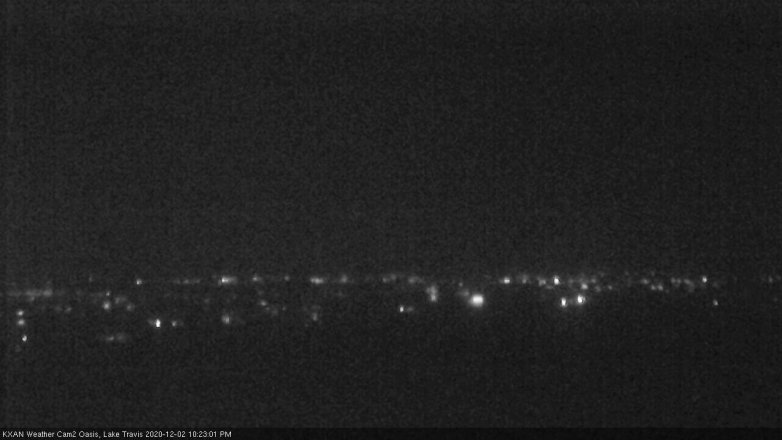 Lake Travis webcam, December 2, 2020 10:25 PM CT