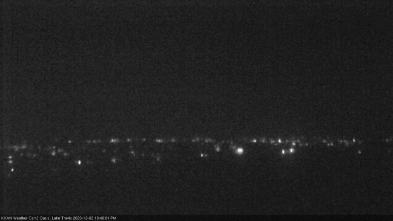 Lake Travis webcam, December 2, 2020 10:45 PM CT