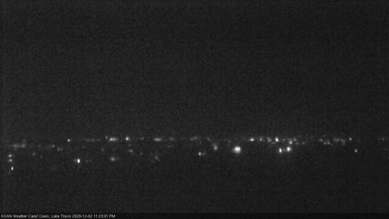 Lake Travis webcam, December 2, 2020 11:25 PM CT