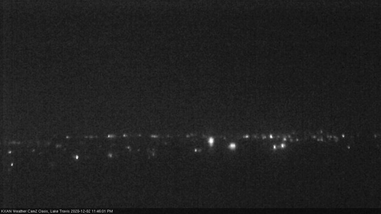 Lake Travis webcam, December 2, 2020 11:45 PM CT