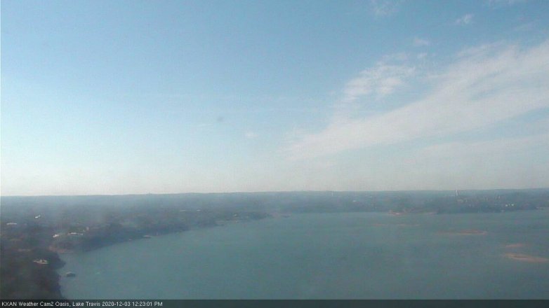Lake Travis webcam, December 3, 2020 12:25 PM CT