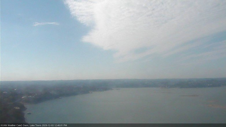 Lake Travis webcam, December 3, 2020 12:45 PM CT