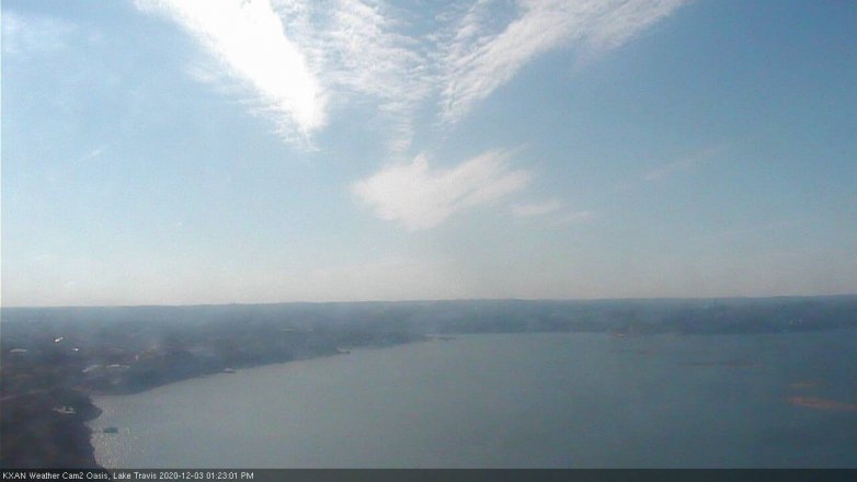 Lake Travis webcam, December 3, 2020 1:25 PM CT