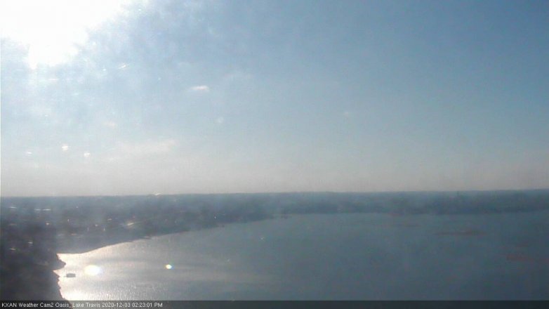 Lake Travis webcam, December 3, 2020 2:25 PM CT