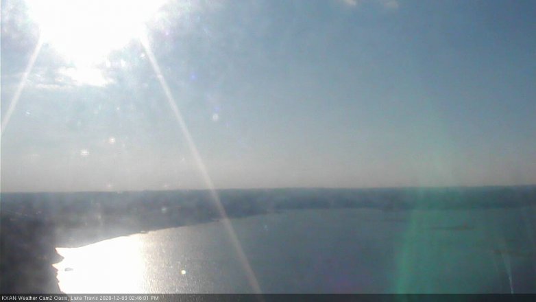 Lake Travis webcam, December 3, 2020 2:45 PM CT