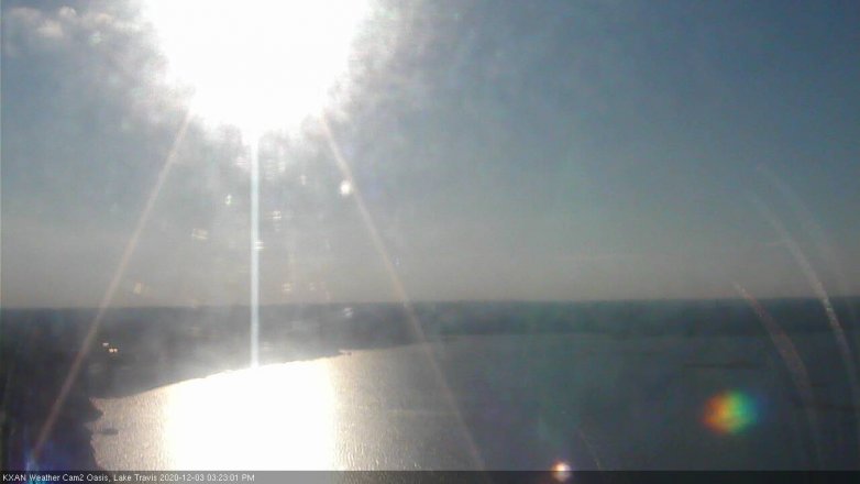 Lake Travis webcam, December 3, 2020 3:25 PM CT