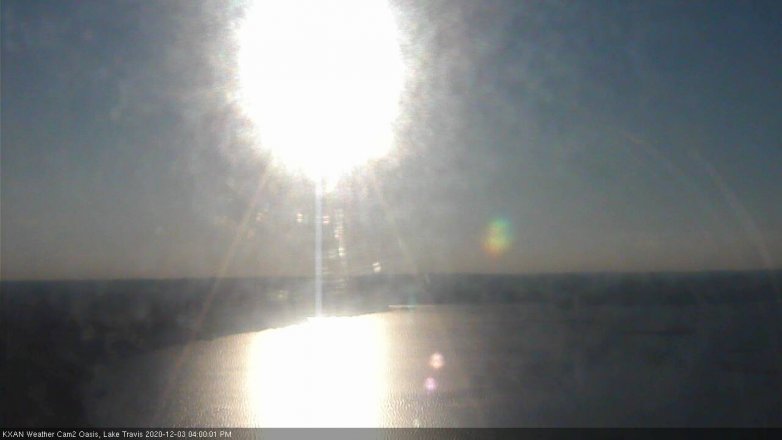 Lake Travis webcam, December 3, 2020 4:00 PM CT