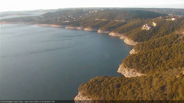 Lake Travis webcam, December 3, 2020 4:45 PM CT