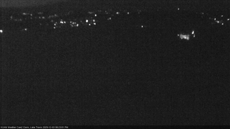 Lake Travis webcam, December 3, 2020 6:25 PM CT
