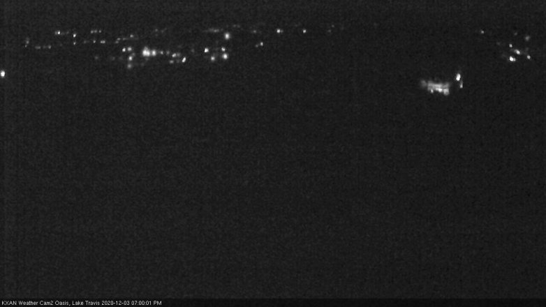 Lake Travis webcam, December 3, 2020 7:00 PM CT