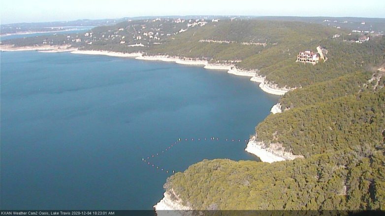 Lake Travis webcam, December 4, 2020 10:25 AM CT