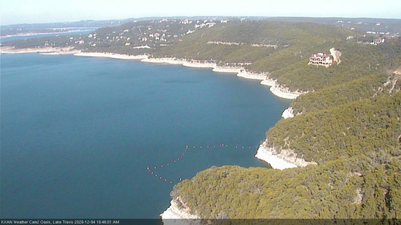 Lake Travis webcam, December 4, 2020 10:45 AM CT