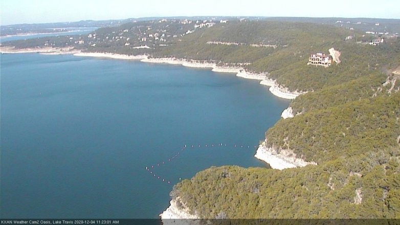 Lake Travis webcam, December 4, 2020 11:25 AM CT