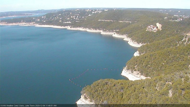 Lake Travis webcam, December 4, 2020 11:45 AM CT