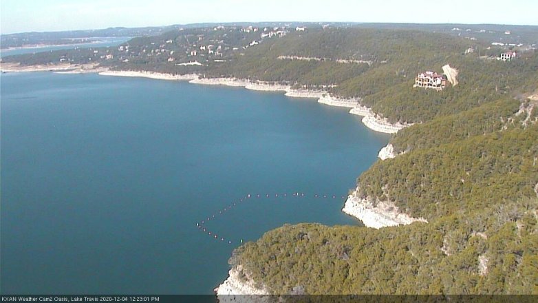 Lake Travis webcam, December 4, 2020 12:25 PM CT