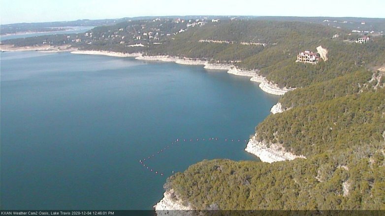 Lake Travis webcam, December 4, 2020 12:45 PM CT
