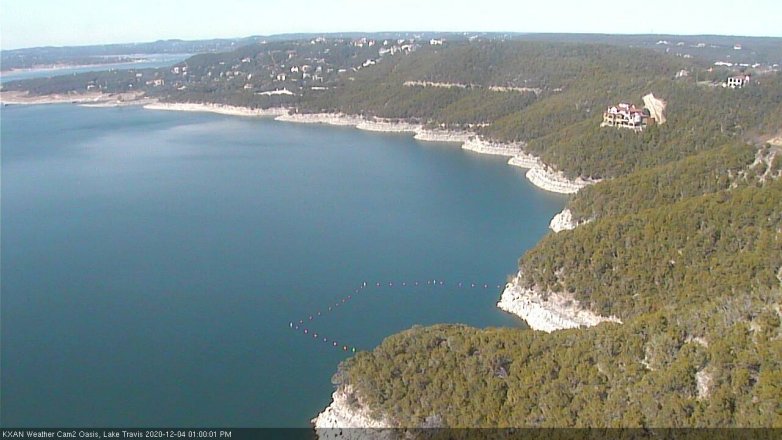 Lake Travis webcam, December 4, 2020 1:00 PM CT