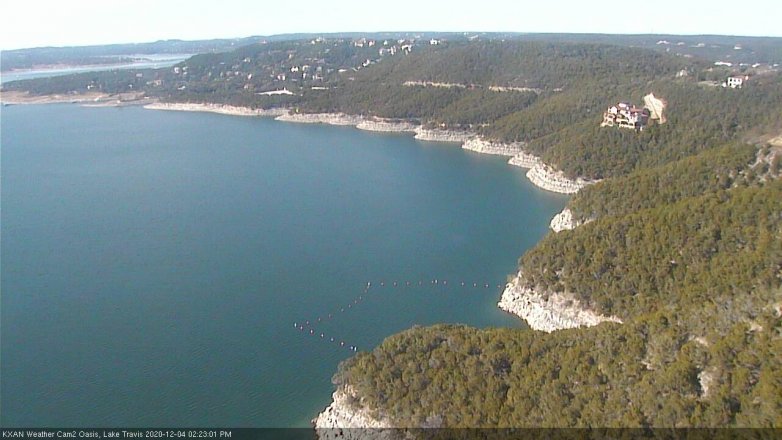 Lake Travis webcam, December 4, 2020 2:25 PM CT