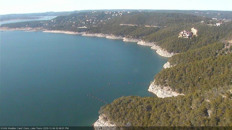 Lake Travis webcam, December 4, 2020 2:45 PM CT