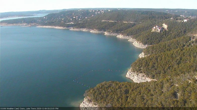 Lake Travis webcam, December 4, 2020 3:25 PM CT