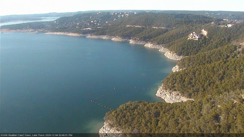 Lake Travis webcam, December 4, 2020 3:45 PM CT