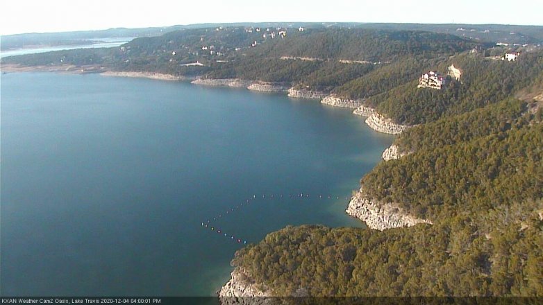 Lake Travis webcam, December 4, 2020 4:00 PM CT