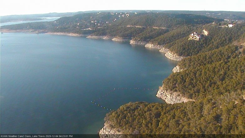 Lake Travis webcam, December 4, 2020 4:25 PM CT
