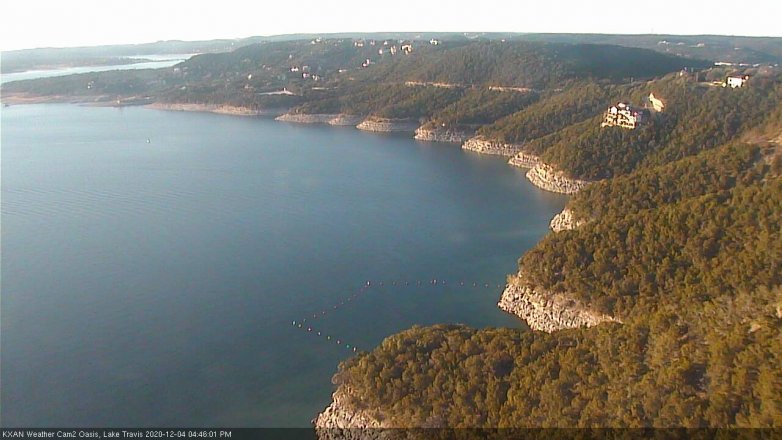 Lake Travis webcam, December 4, 2020 4:45 PM CT