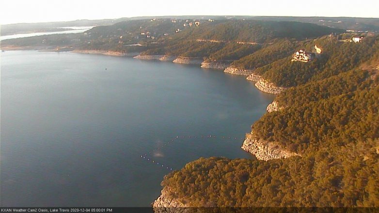 Lake Travis webcam, December 4, 2020 5:00 PM CT