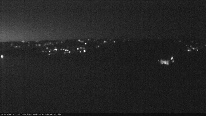 Lake Travis webcam, December 4, 2020 6:25 PM CT