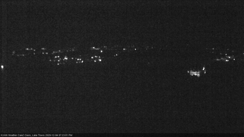 Lake Travis webcam, December 4, 2020 7:25 PM CT