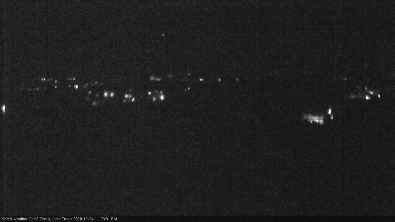 Lake Travis webcam, December 4, 2020 11:00 PM CT