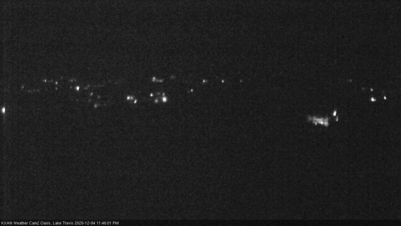 Lake Travis webcam, December 4, 2020 11:45 PM CT