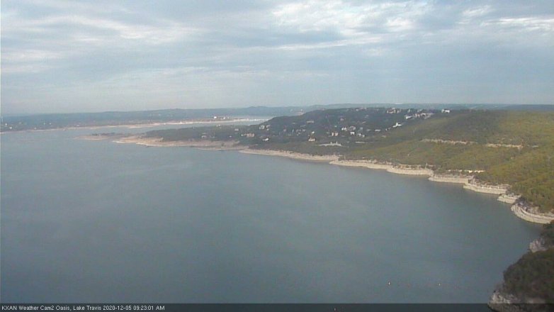 Lake Travis webcam, December 5, 2020 9:25 AM CT