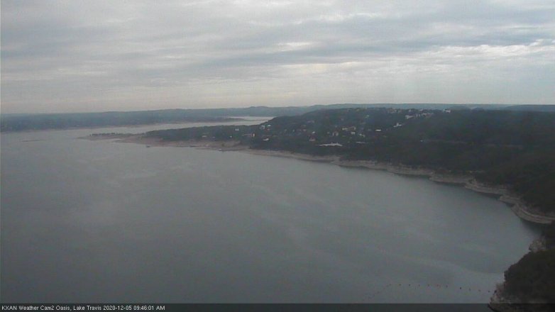 Lake Travis webcam, December 5, 2020 9:45 AM CT