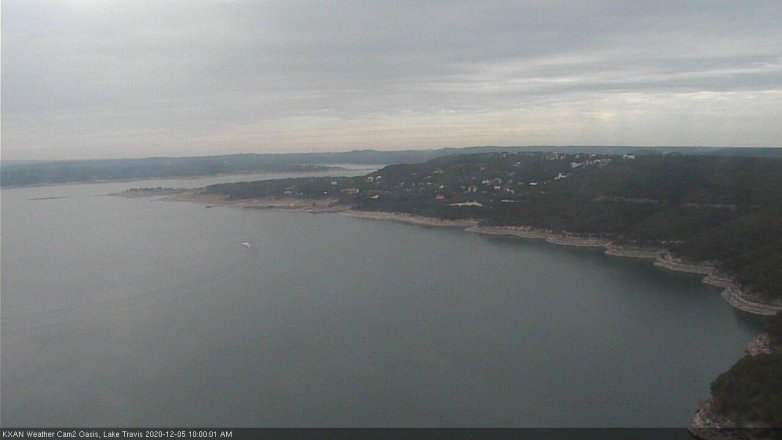Lake Travis webcam, December 5, 2020 10:00 AM CT