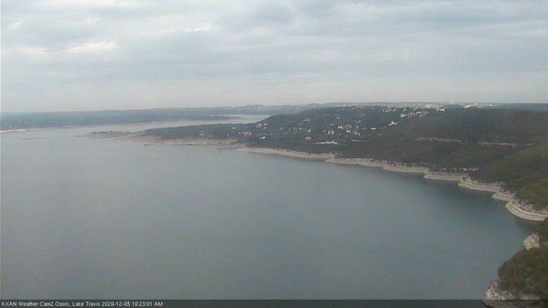 Lake Travis webcam, December 5, 2020 10:25 AM CT