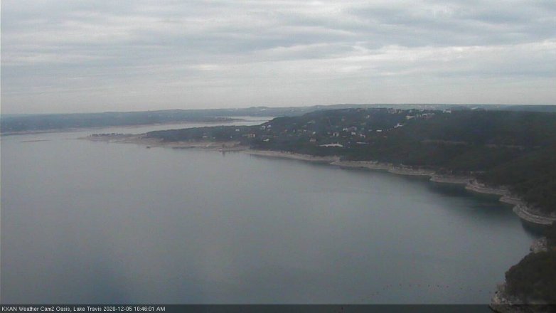 Lake Travis webcam, December 5, 2020 10:45 AM CT