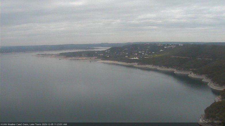 Lake Travis webcam, December 5, 2020 11:25 AM CT