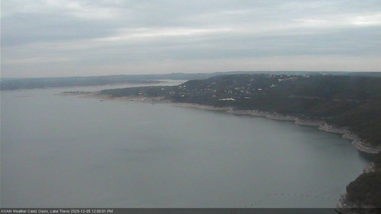 Lake Travis webcam, December 5, 2020 12:00 PM CT