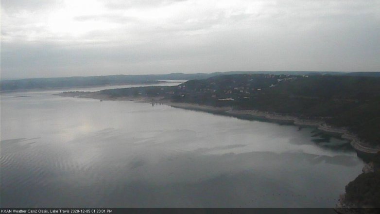 Lake Travis webcam, December 5, 2020 1:25 PM CT