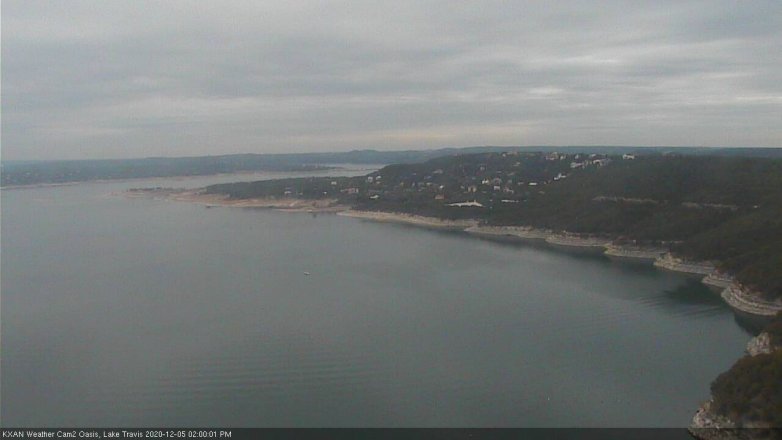 Lake Travis webcam, December 5, 2020 2:00 PM CT