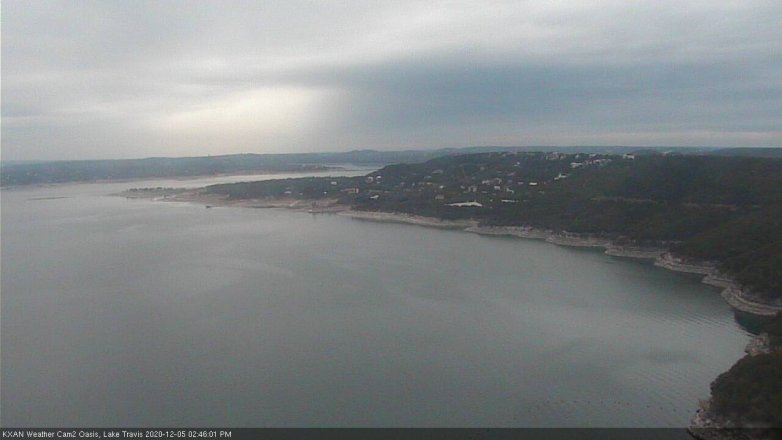 Lake Travis webcam, December 5, 2020 2:45 PM CT